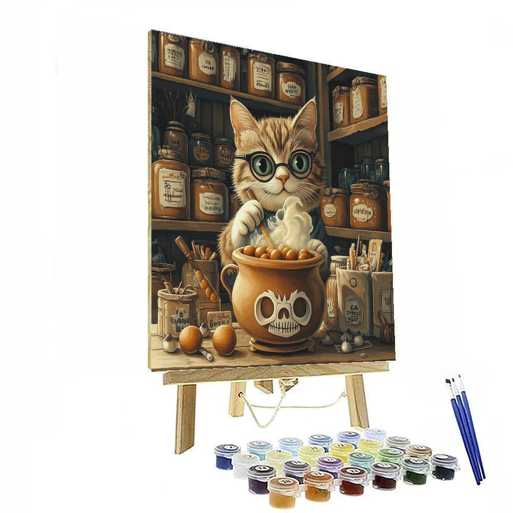 Midnight Apothecary Treat Shop Paint by numbers art