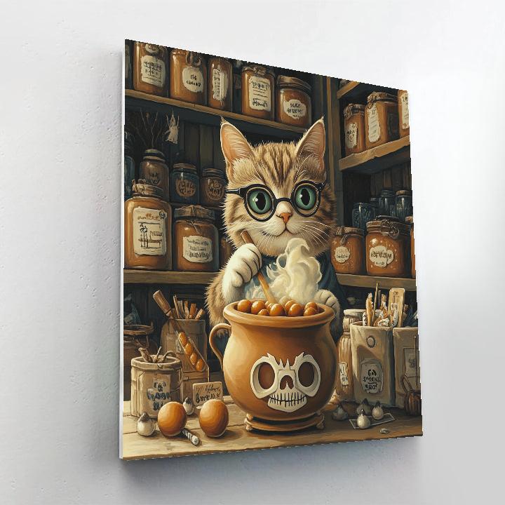 Midnight Apothecary Treat Shop Paint by numbers art