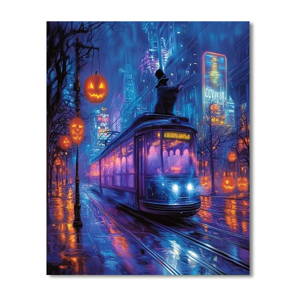 Ghost Train Boulevard Paint by numbers kits