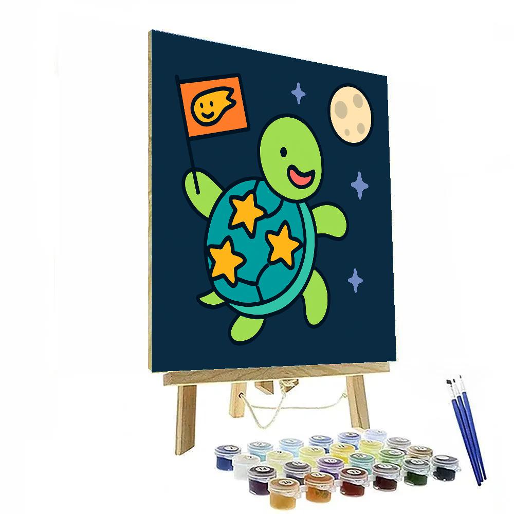 Starlight Space Turtle Paint by numbers art