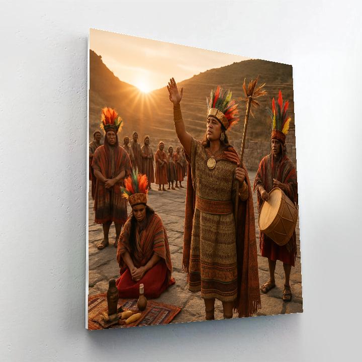 Inti Raymi Sun Ceremony Cusco Number painting