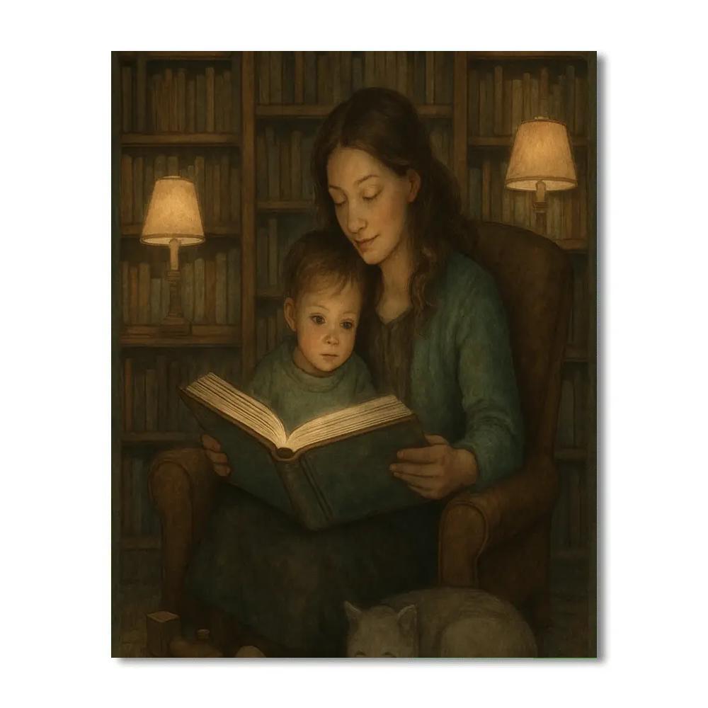 Library Story Hour Number painting