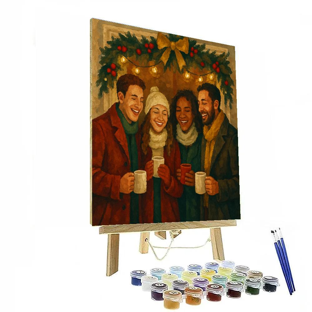 Garlanded Gathering paint by numbers