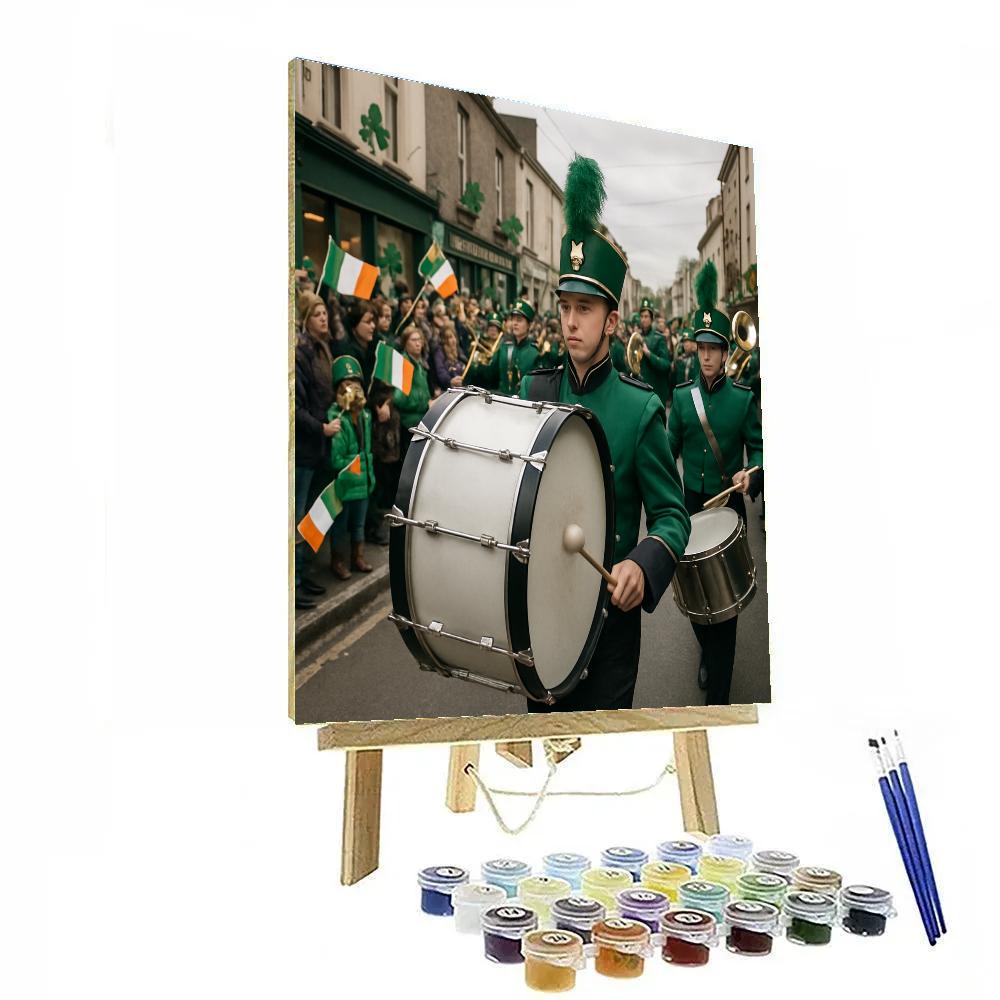 Saint Patrick Street Parade Dublin paint by color