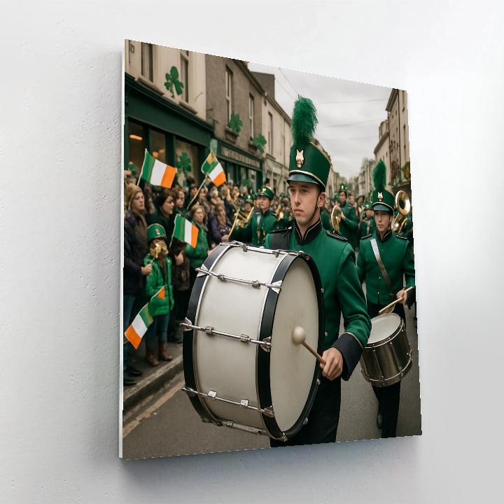 Saint Patrick Street Parade Dublin paint by color