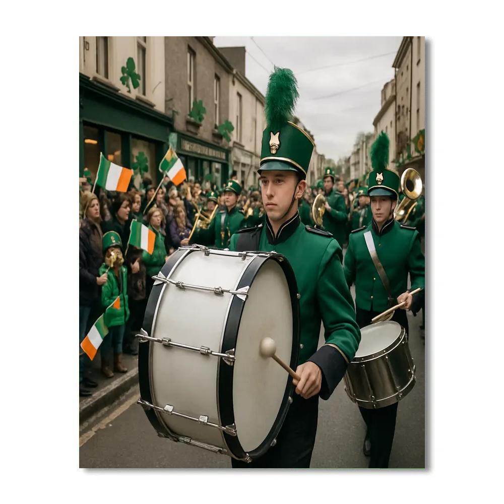 Saint Patrick Street Parade Dublin paint by color