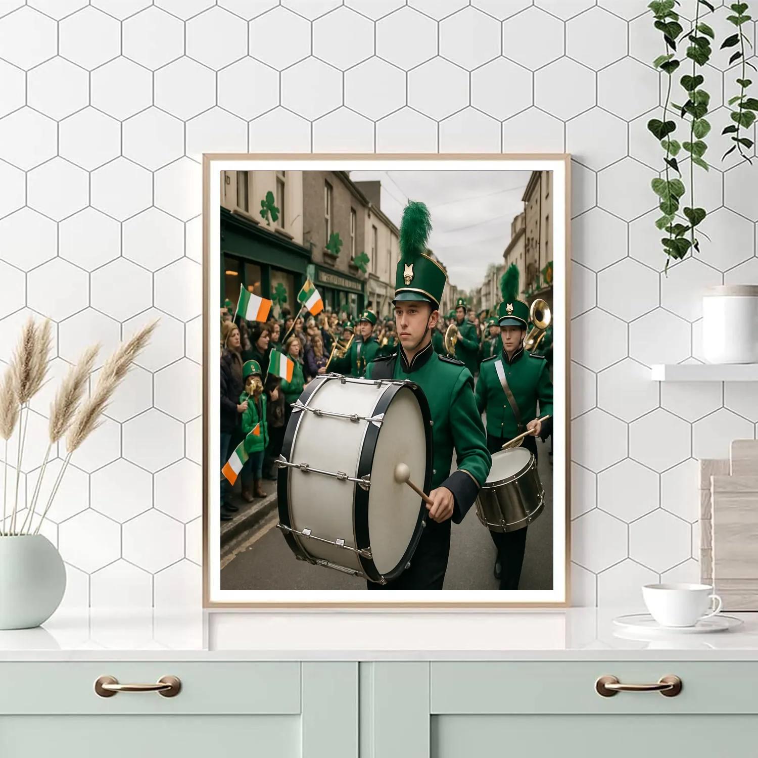 Saint Patrick Street Parade Dublin paint by color