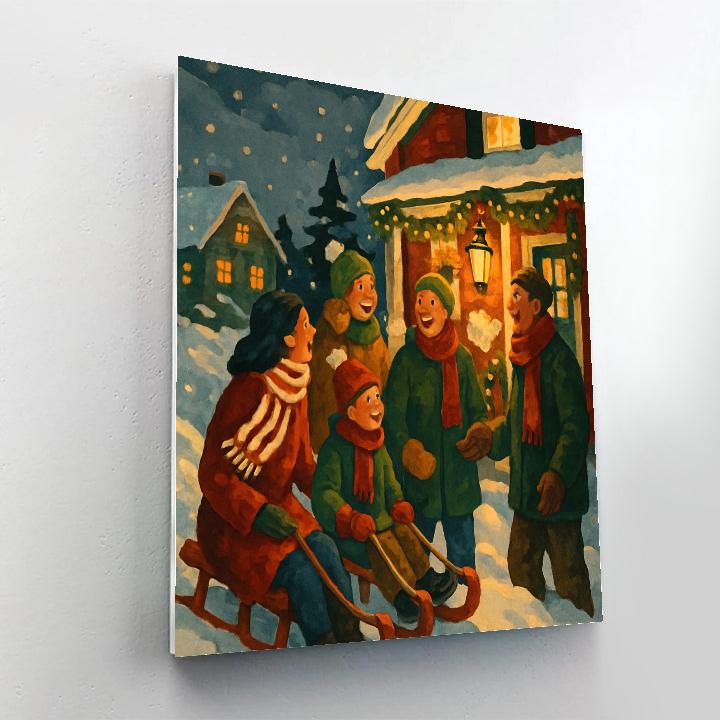 Sledding Welcome Numbered painting kits