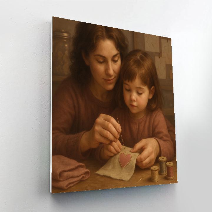 Teaching To Sew DIY paint by numbers