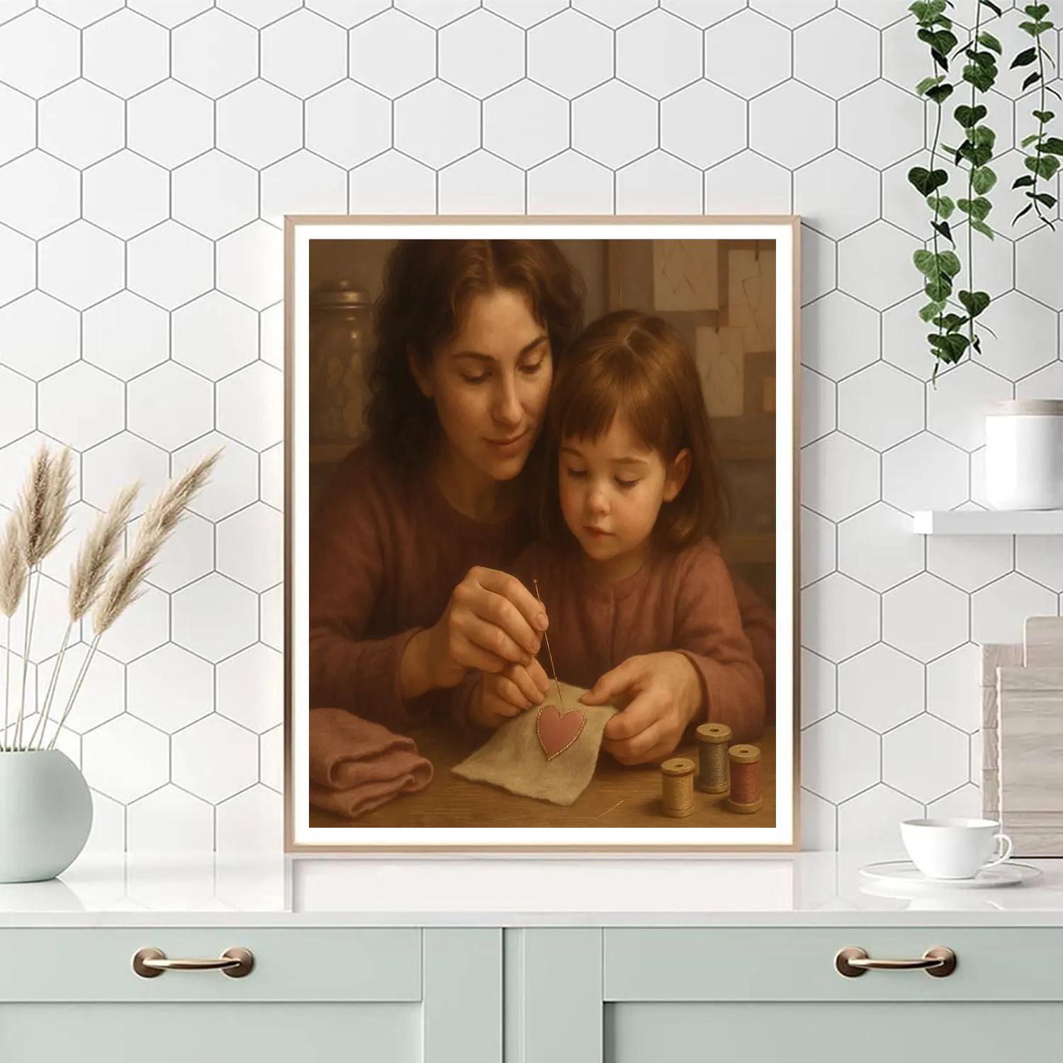 Teaching To Sew DIY paint by numbers