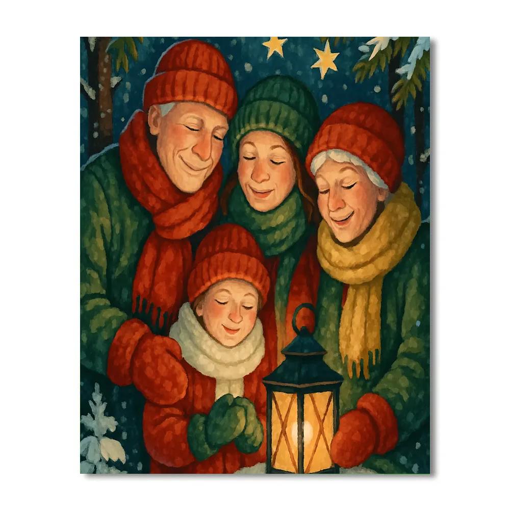 Midwinter Glow painting number kit