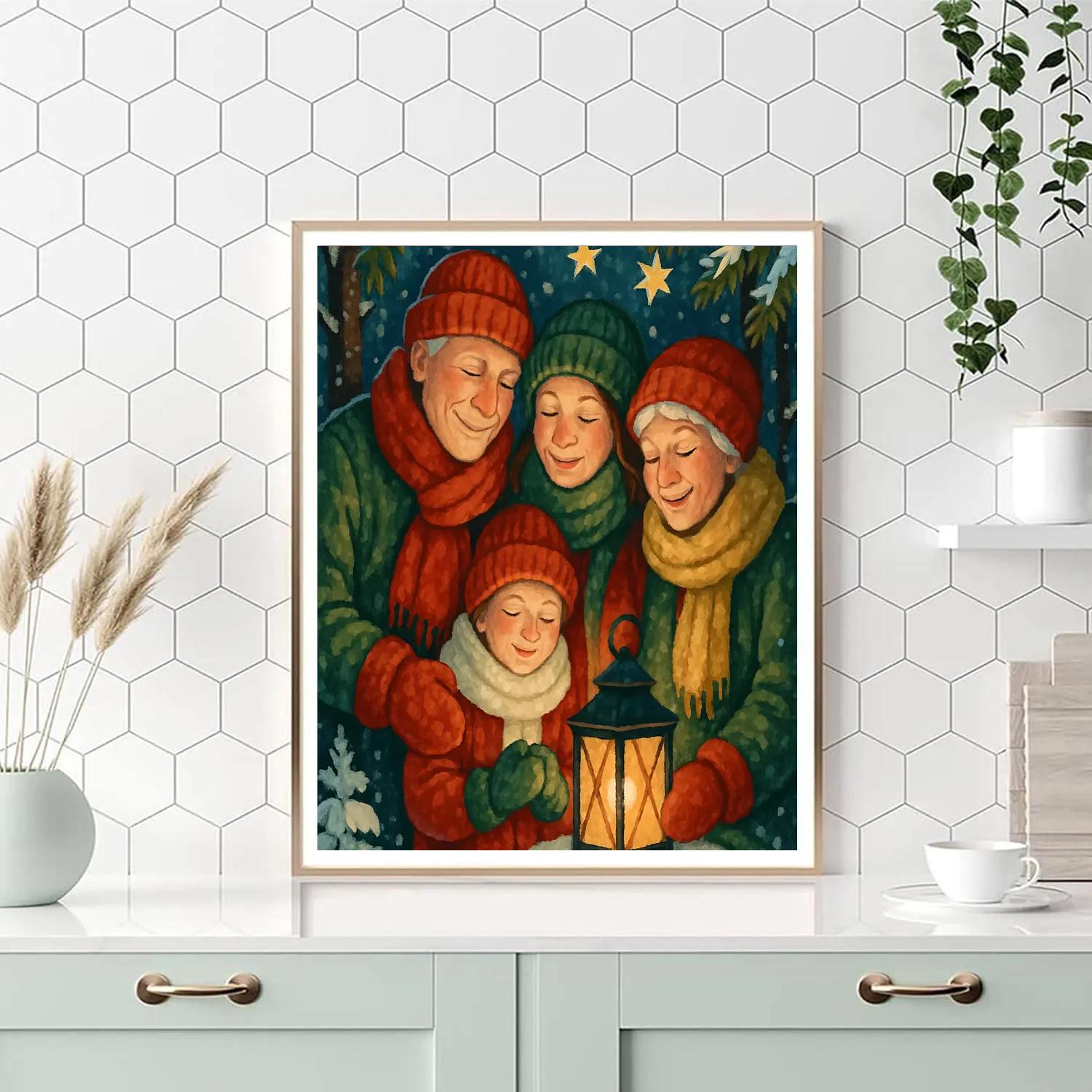 Midwinter Glow painting number kit