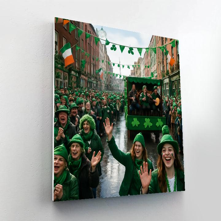 St Patrick’s Day Celebration In Dublin Number painting