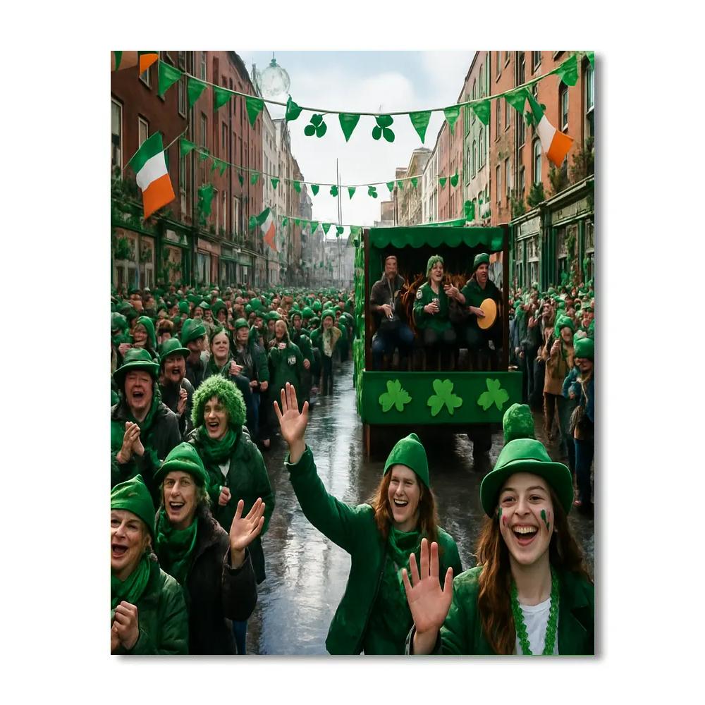 St Patrick’s Day Celebration In Dublin Number painting