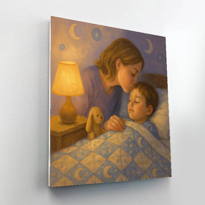 Bedtime Smile Ritual DIY paint by numbers