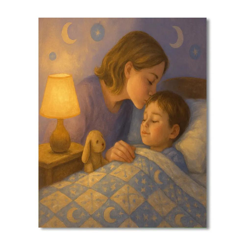 Bedtime Smile Ritual DIY paint by numbers