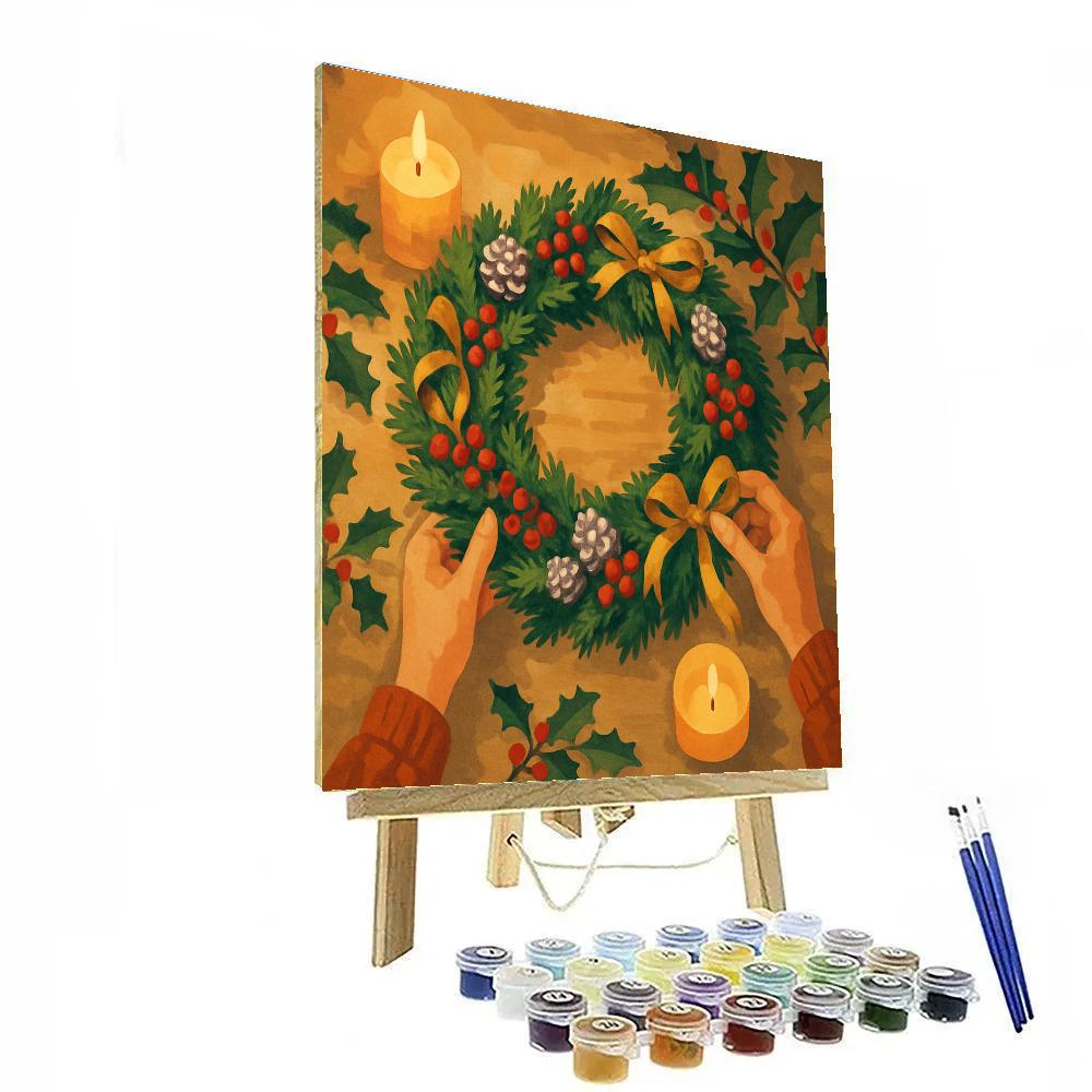 Wreath Makers’ Workshop Paint by numbers art