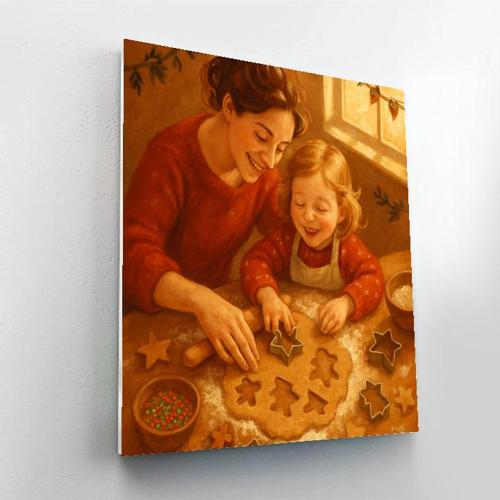 Holiday Baking Morning paint by color