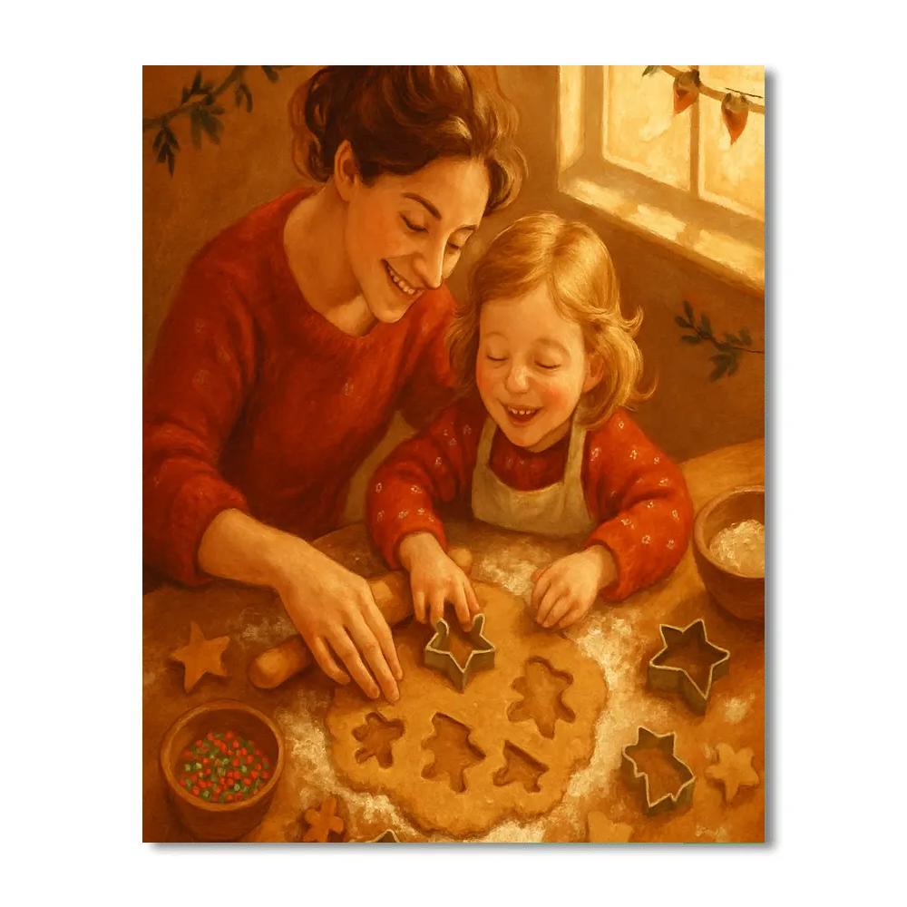 Holiday Baking Morning paint by color