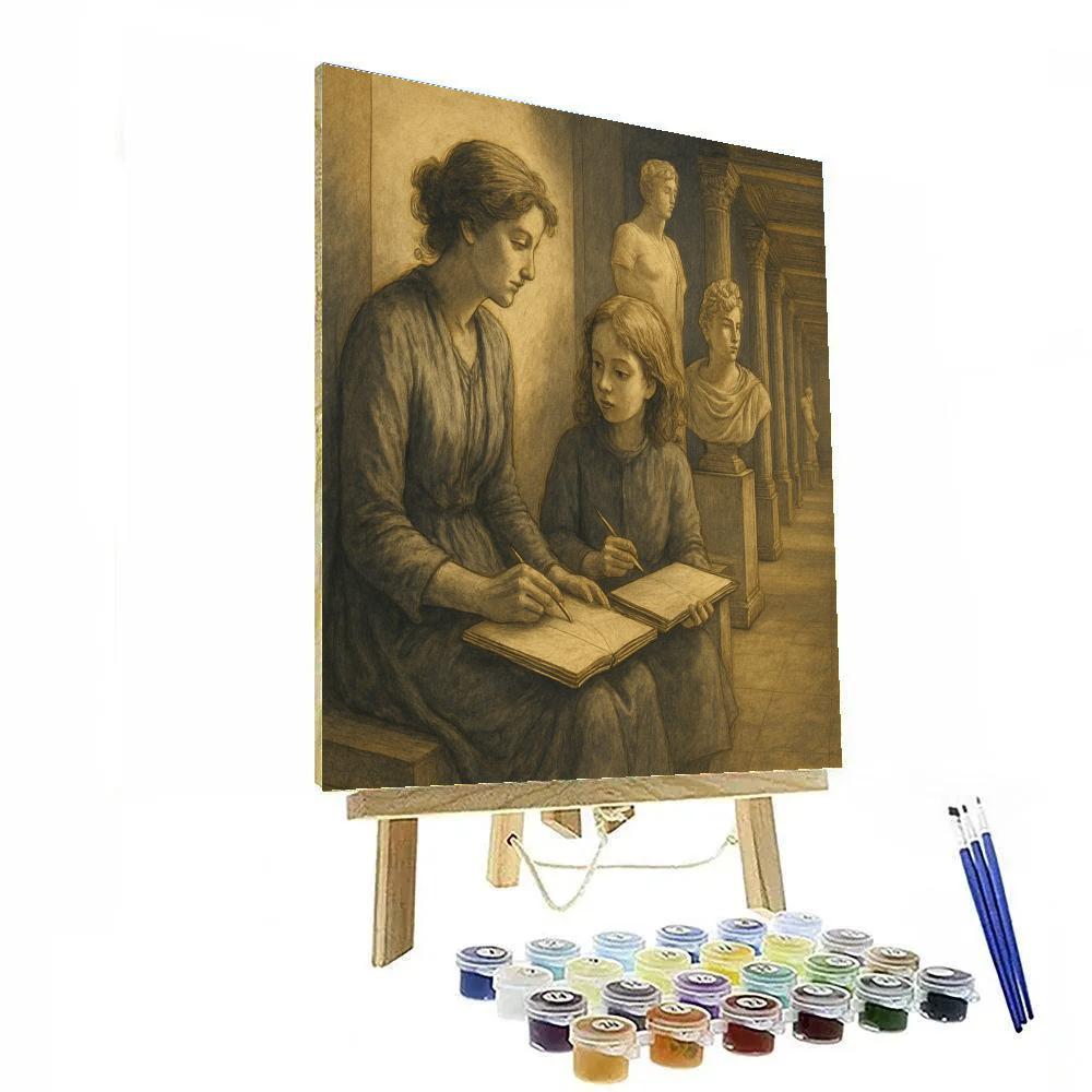 Museum Sketching Date Number painting