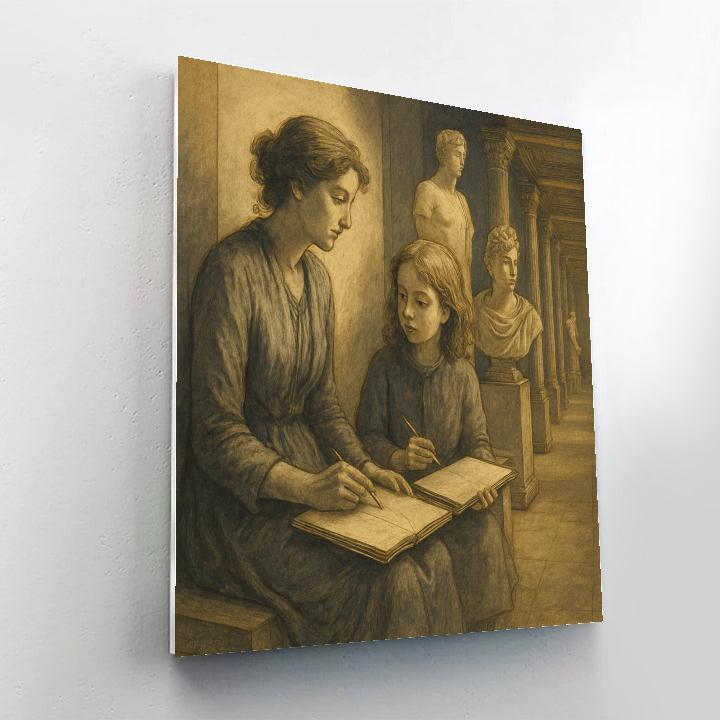 Museum Sketching Date Number painting