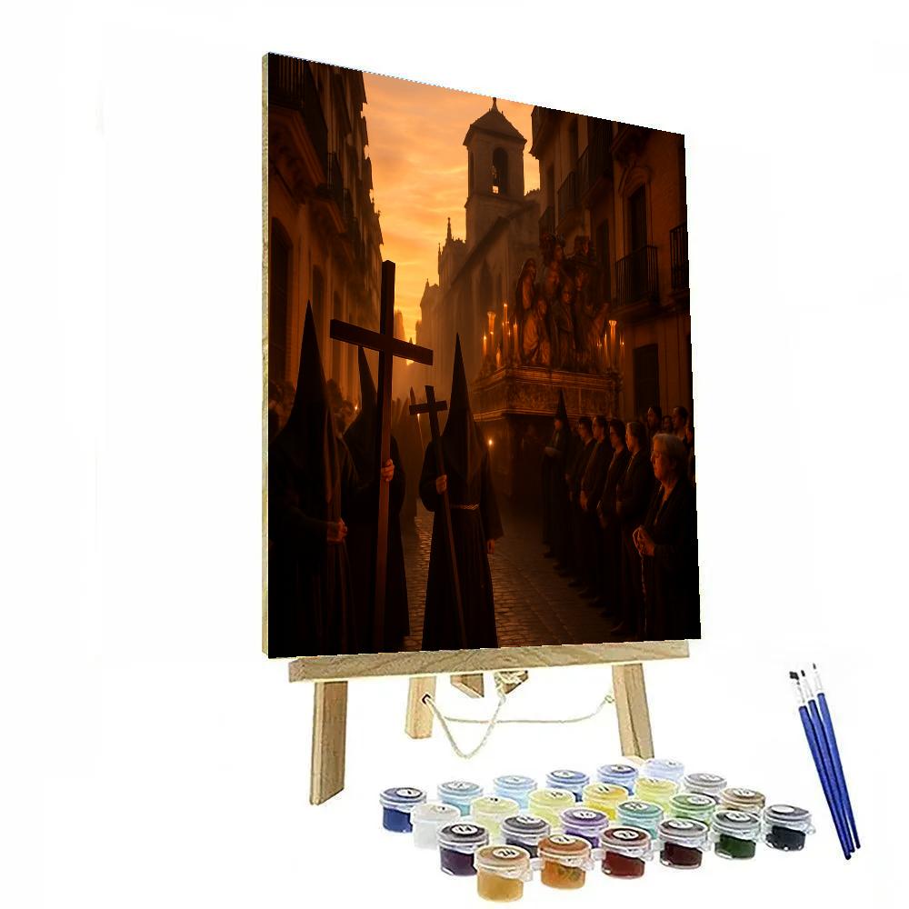 Semana Santa Procession In Seville Paint by numbers kits