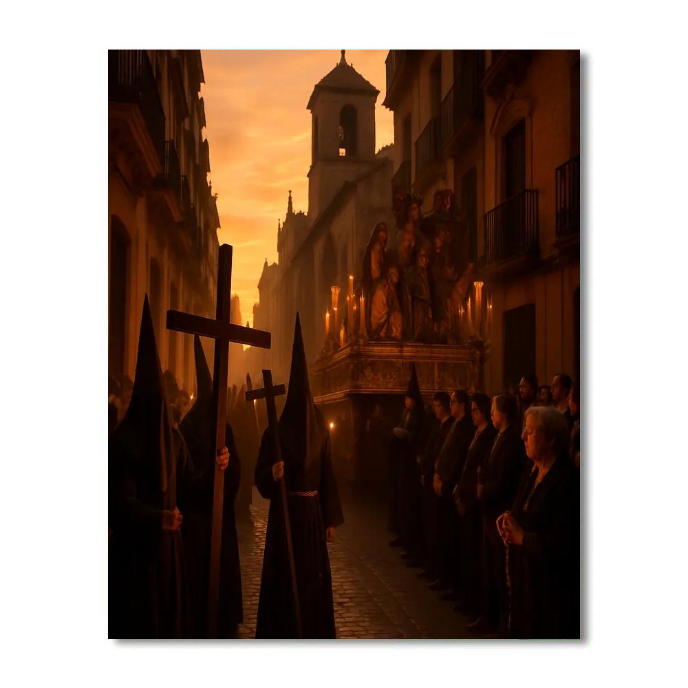 Semana Santa Procession In Seville Paint by numbers kits
