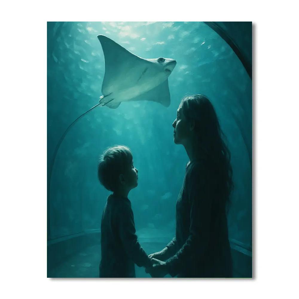 Quiet Aquarium Visit DIY paint by numbers