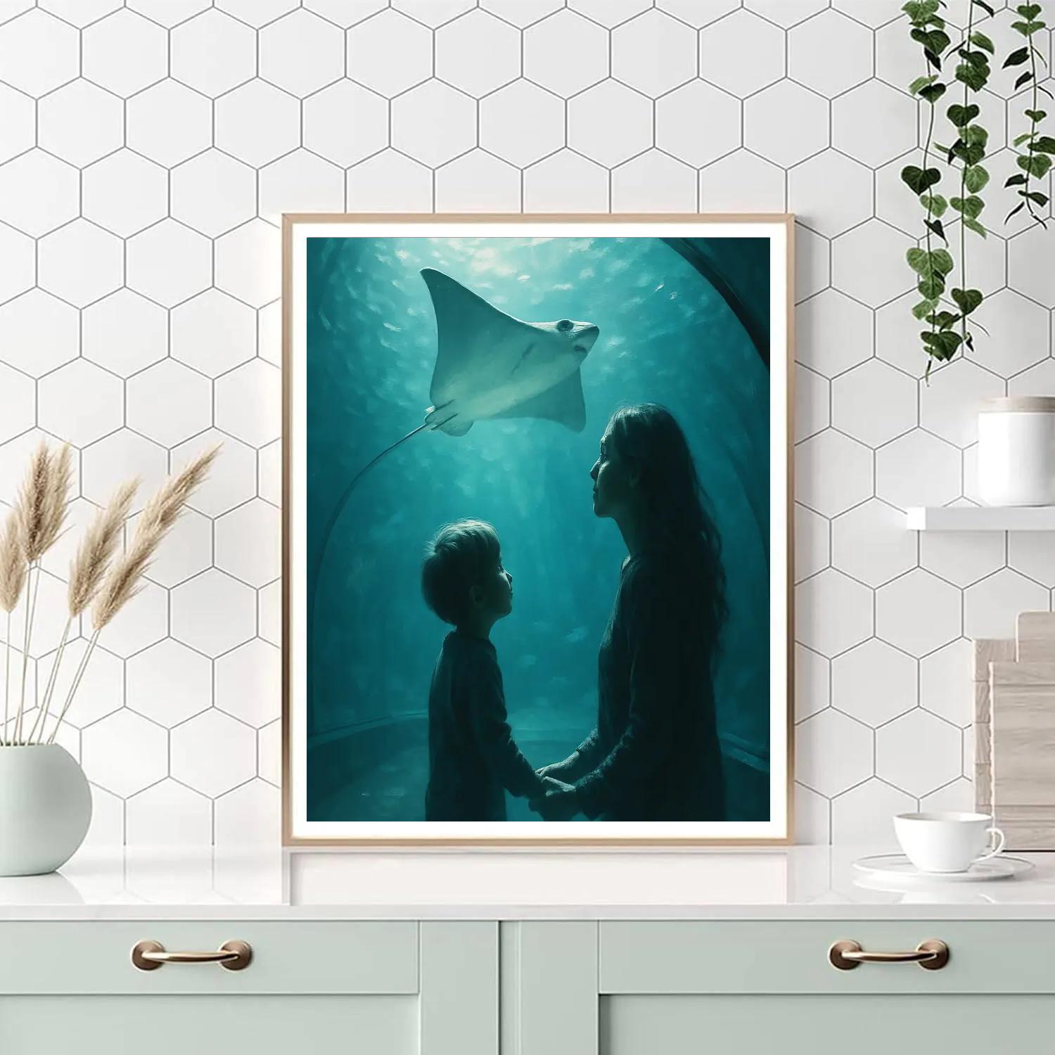 Quiet Aquarium Visit DIY paint by numbers