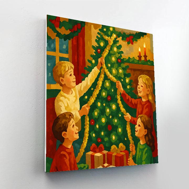 Twinkling Tinsel Treasures Paint by numbers art