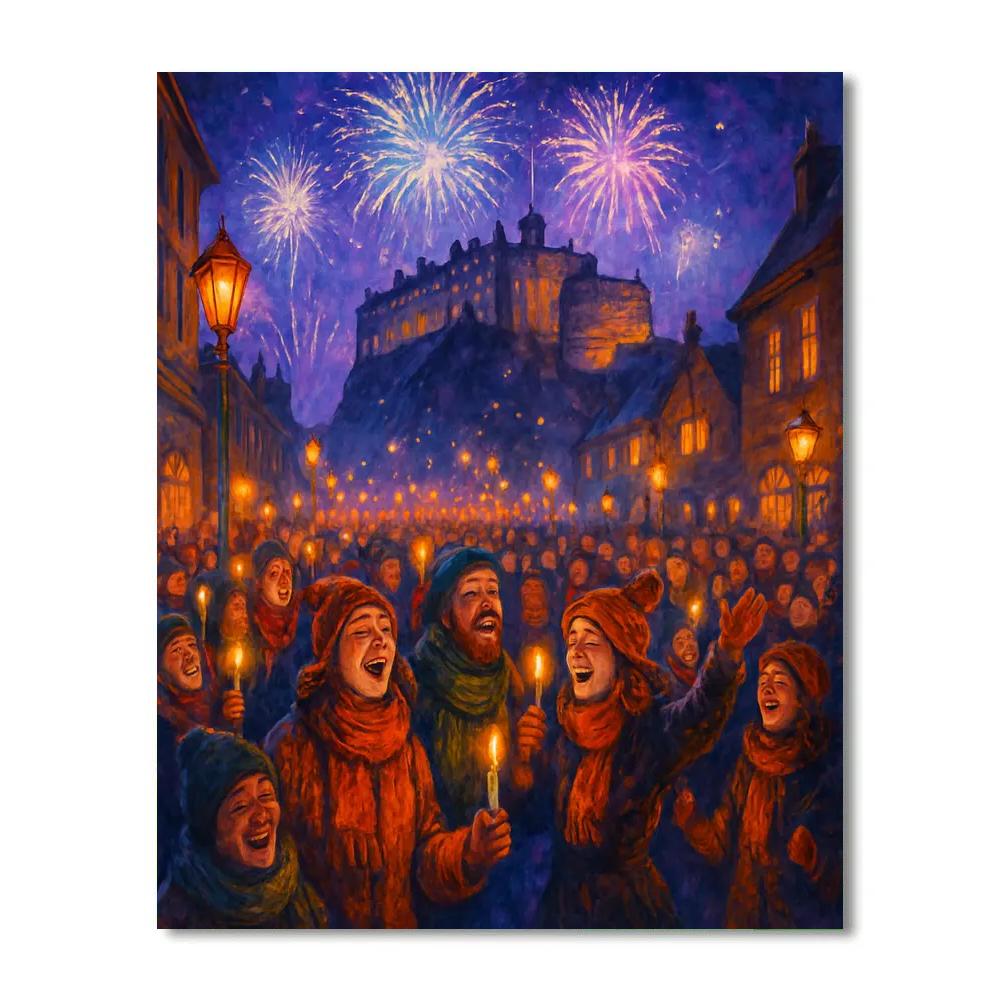 Hogmanay Celebrations Painting by numbers kit