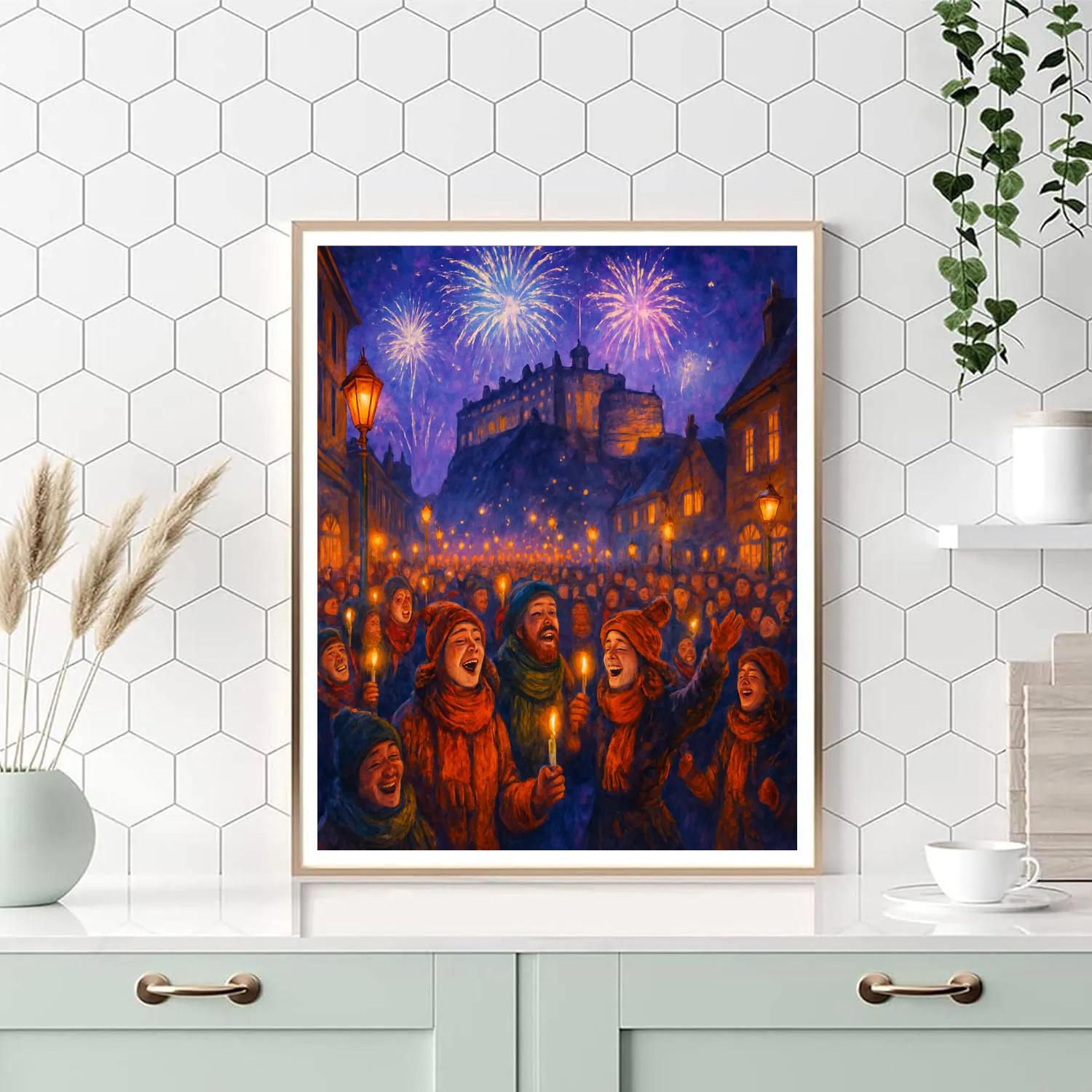 Hogmanay Celebrations Painting by numbers kit