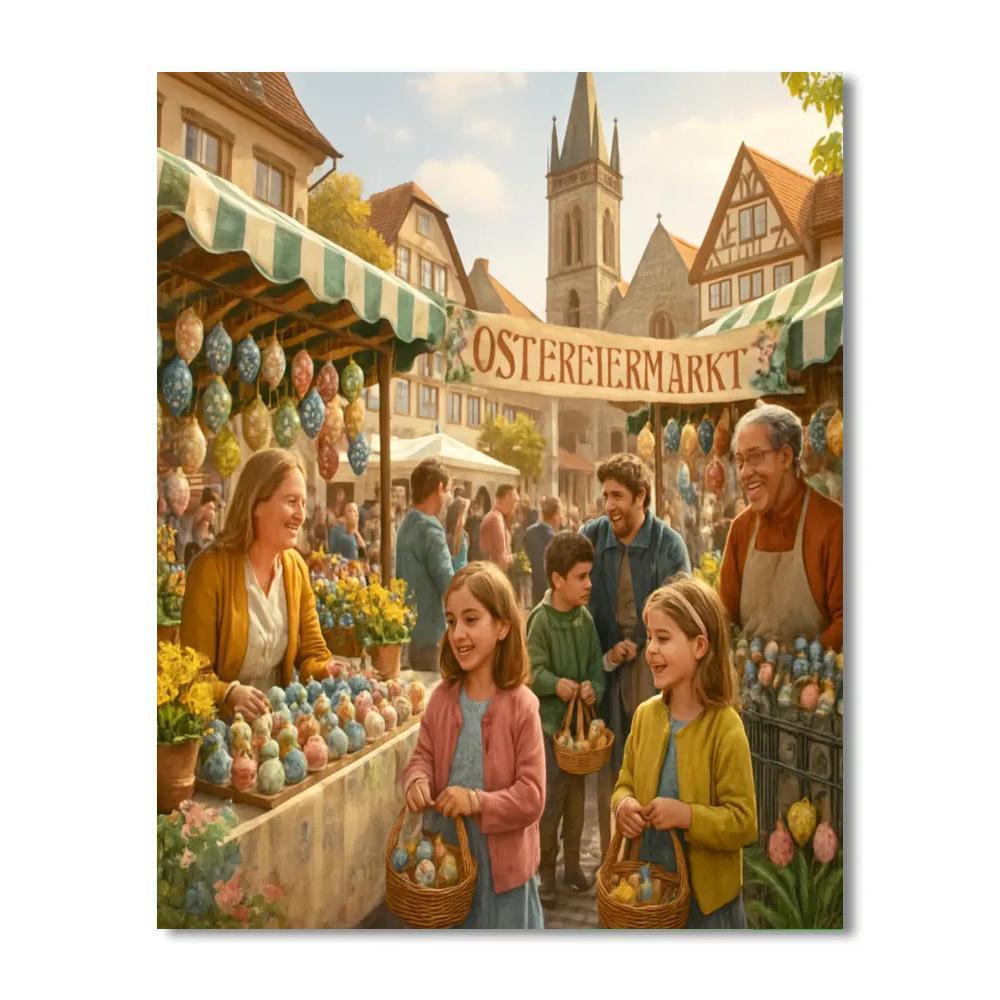 Ostereiermarkt DIY paint by numbers