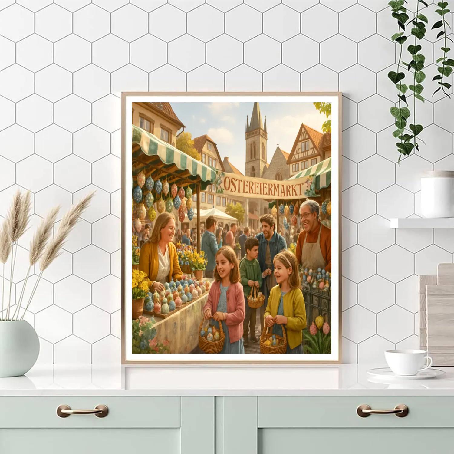 Ostereiermarkt DIY paint by numbers