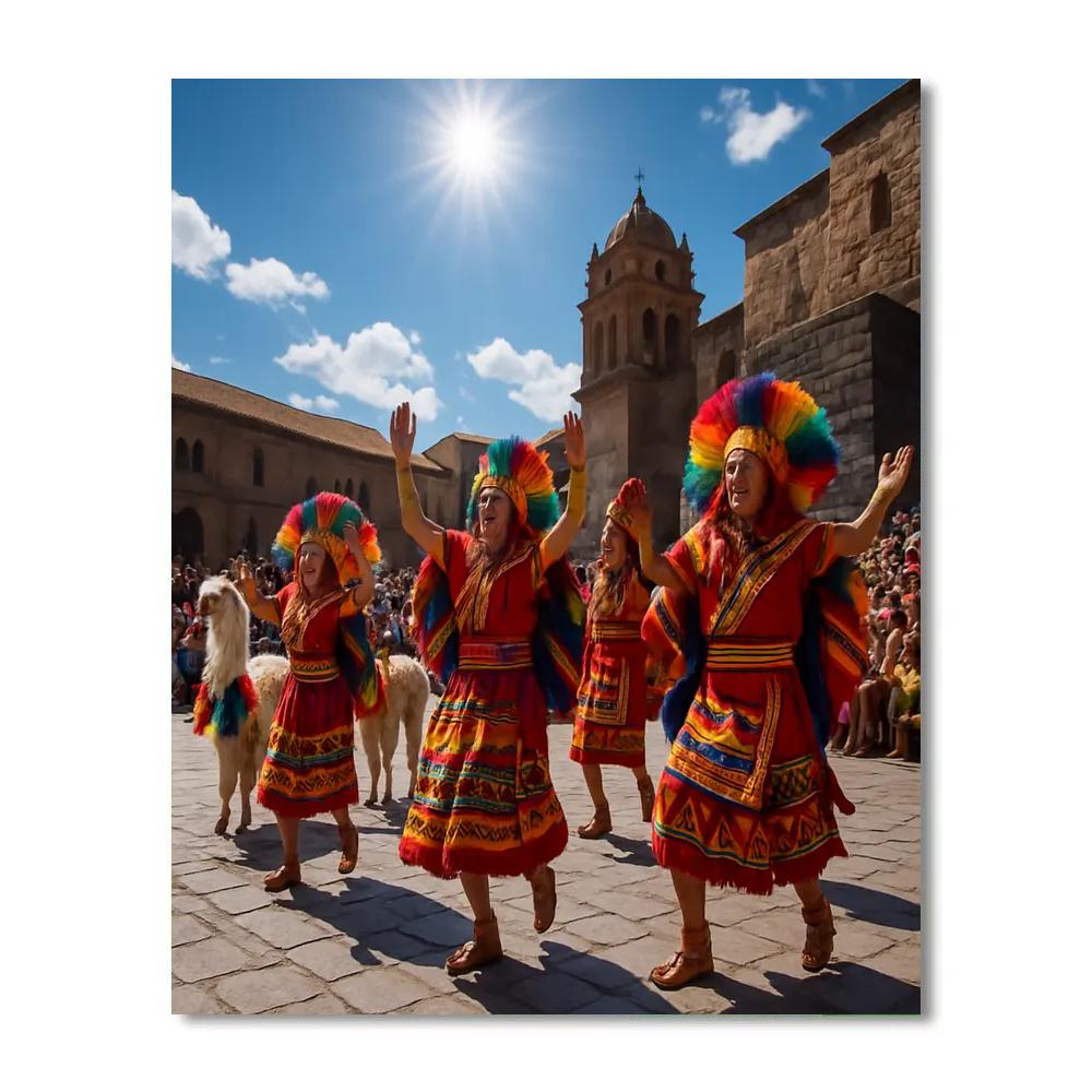 Inti Raymi Festival Numbered painting kits