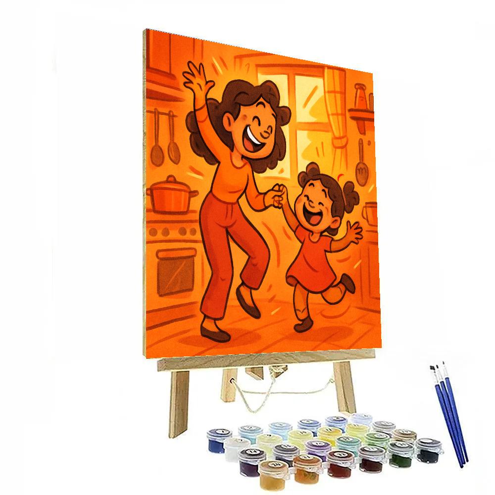 Kitchen Dance With Mommy paint by number