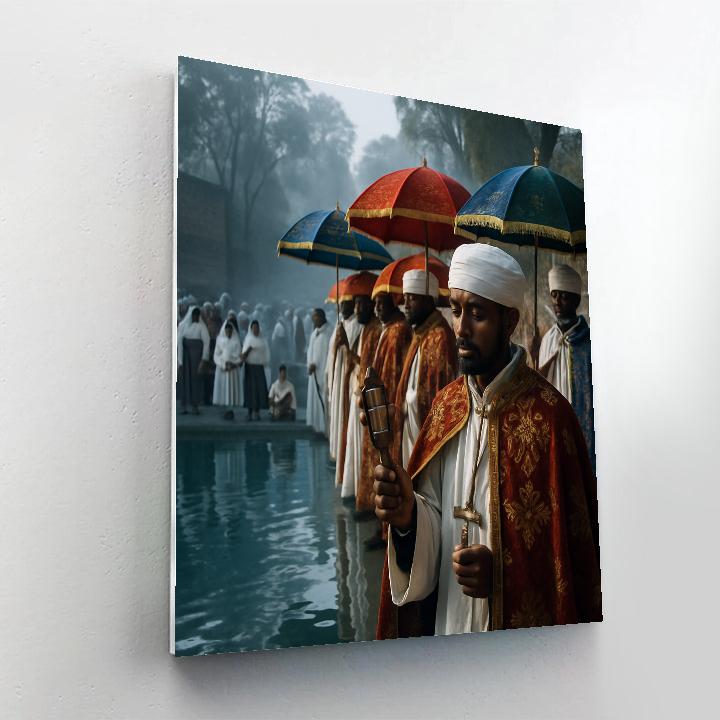 Timkat Procession In Gondar DIY paint by numbers