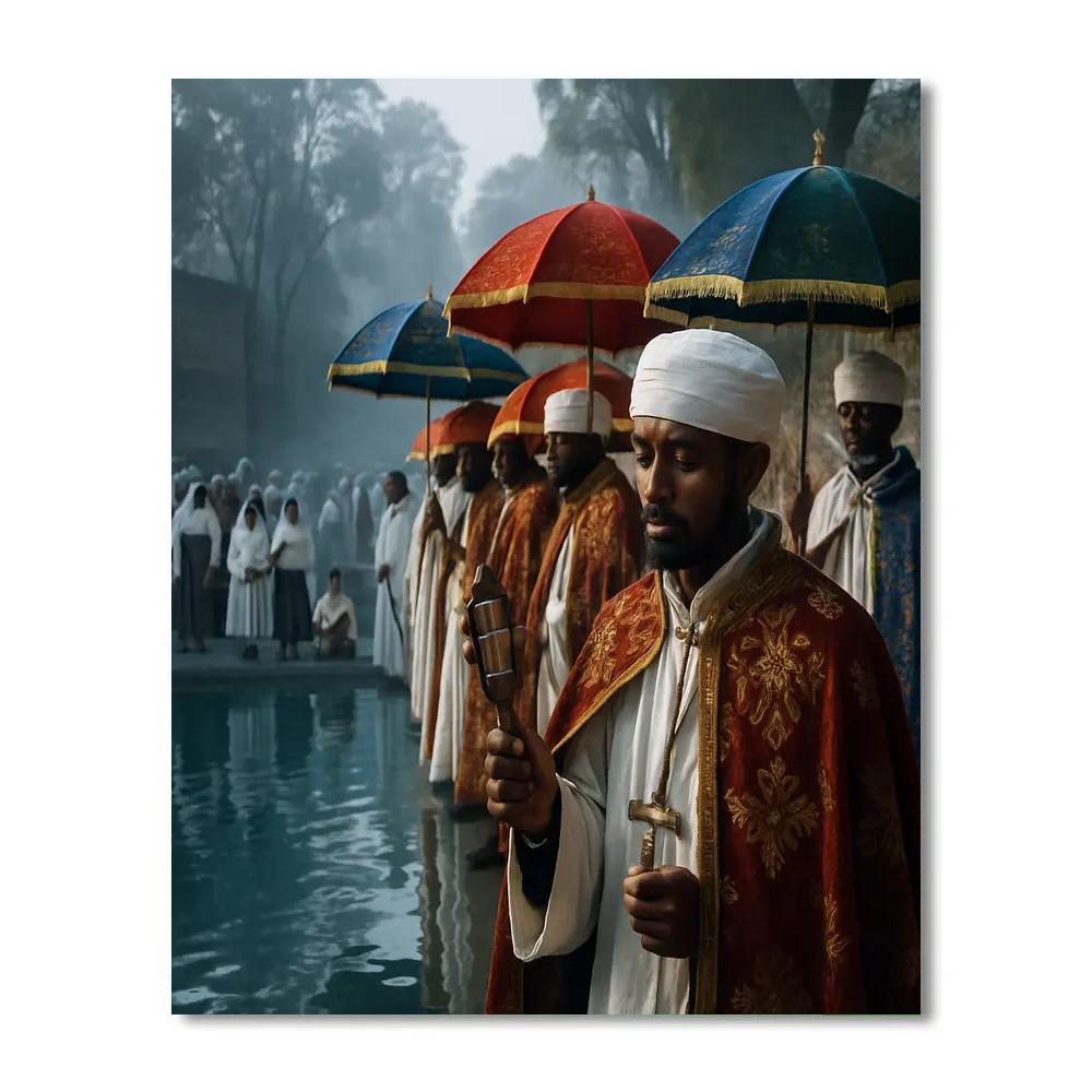 Timkat Procession In Gondar DIY paint by numbers