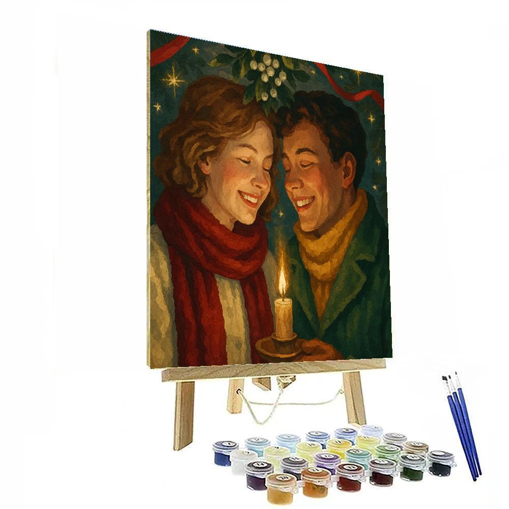 Merry Mistletoe Moments paint by number