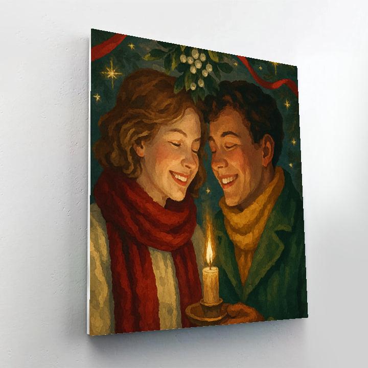 Merry Mistletoe Moments paint by number