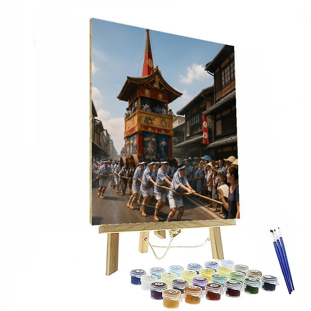 Gion Matsuri Yamaboko Parade Kyoto Painting by numbers kit