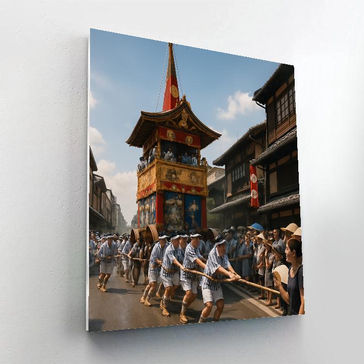 Gion Matsuri Yamaboko Parade Kyoto Painting by numbers kit