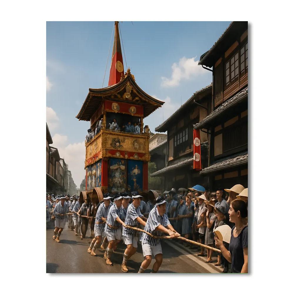 Gion Matsuri Yamaboko Parade Kyoto Painting by numbers kit