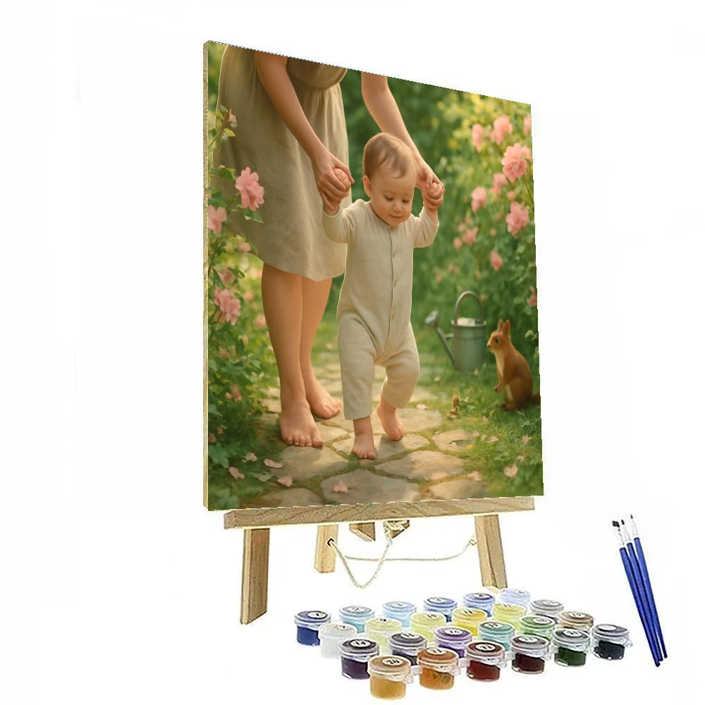 First Steps In The Garden paint by numbers