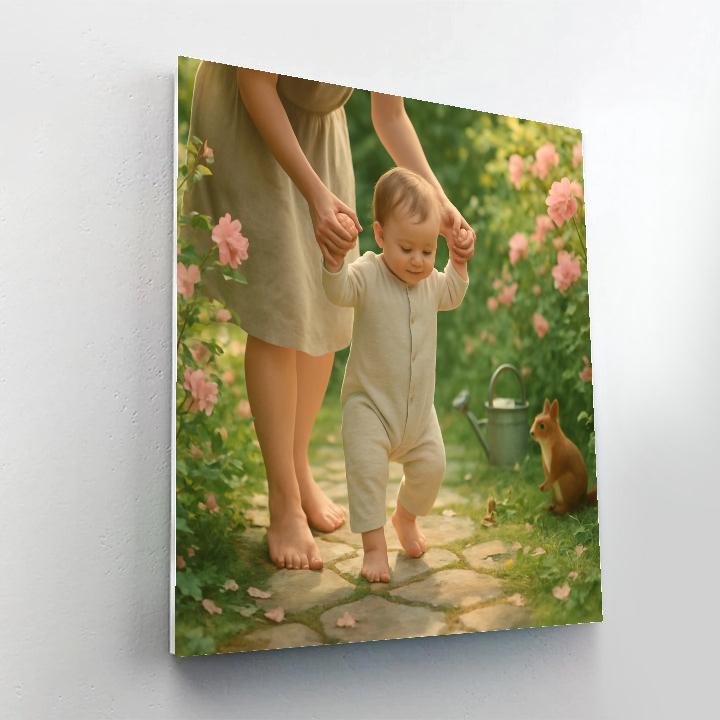 First Steps In The Garden paint by numbers