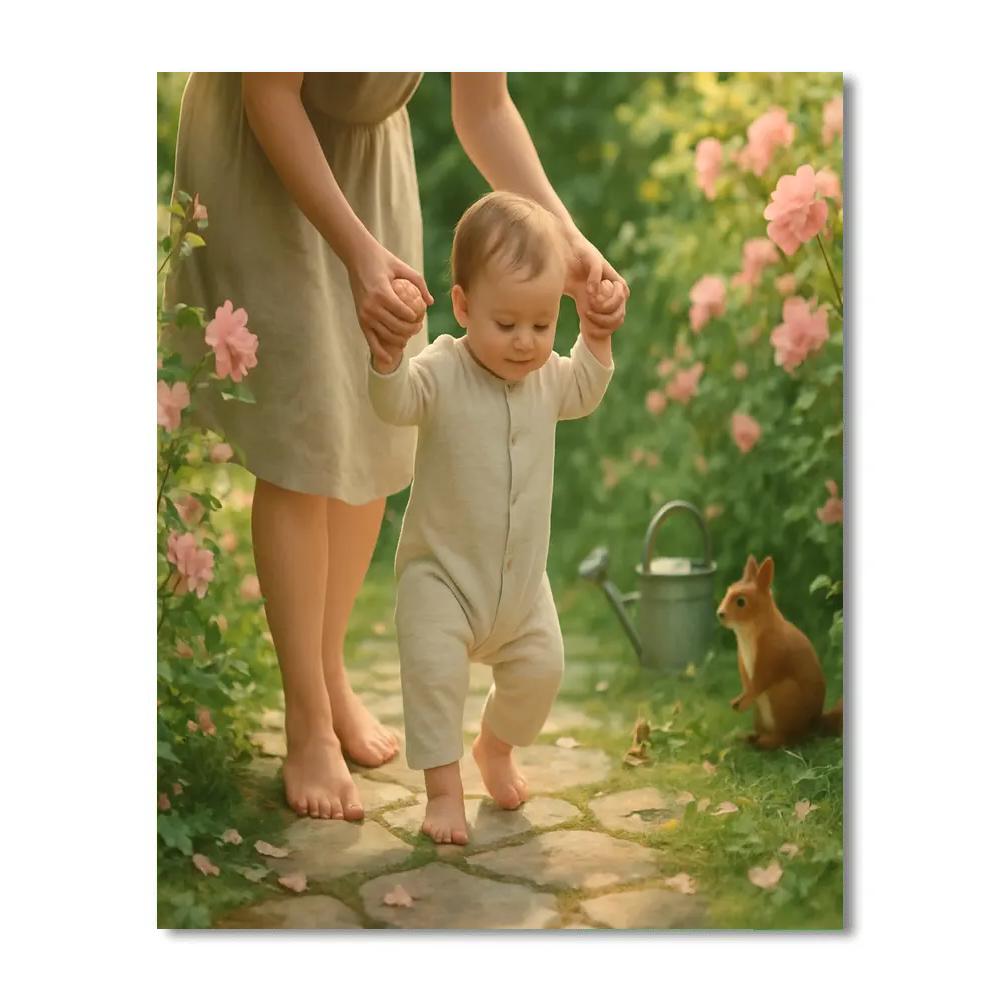 First Steps In The Garden paint by numbers