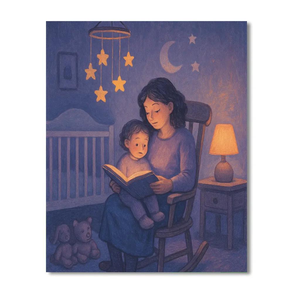 Bedtime Story Under Star Mobile paint by numbers