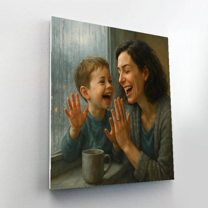 Rainy Day Window Sharing Paint by numbers kits