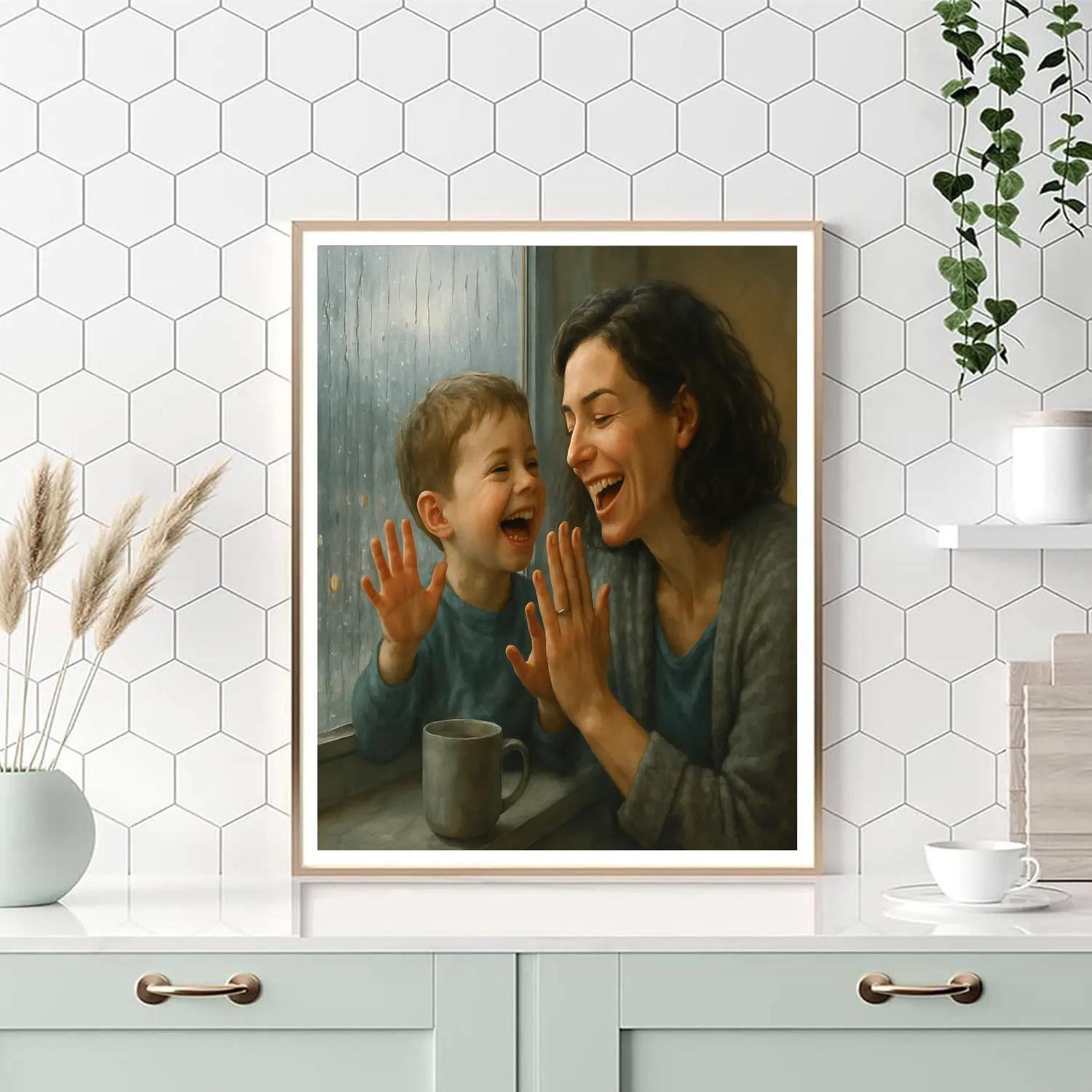 Rainy Day Window Sharing Paint by numbers kits