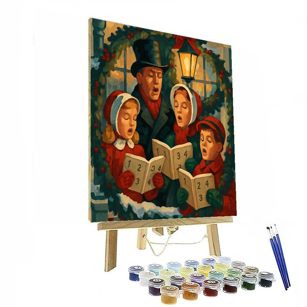 Porchlight Carols paint by numbers